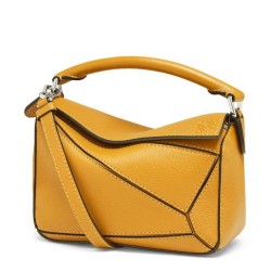 Loewe Puzzle Mini Bag In Avocado Green Calfskin TDBS27960