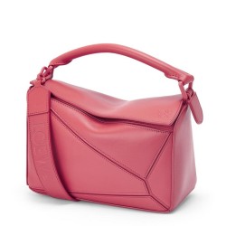 Loewe Puzzle Small Bag In Plumrose Satin Calfskin TDBS27992