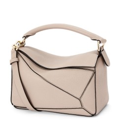 Loewe Puzzle Small Bag In Sandy Grained Leather TDBS27994