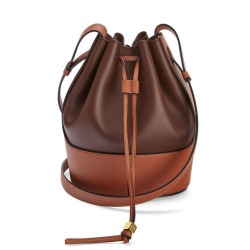 Loewe Small Balloon Bucket Bag In Hazelnut/Tan Calfskin TDBS27826