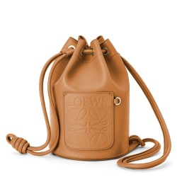 Loewe Small Sailor Bucket Bag In Brown Nappa Leather TDBS27829