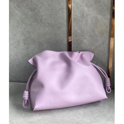 Loewe Flamenco Clutch Bag In Bloom Orchid Calfskin