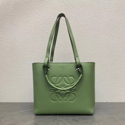 Loewe Small Anagram Tote In Rosemary Classic Calfskin