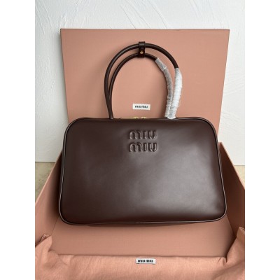 Miu Miu Beau Top-handle Bag in Briarwood Leather