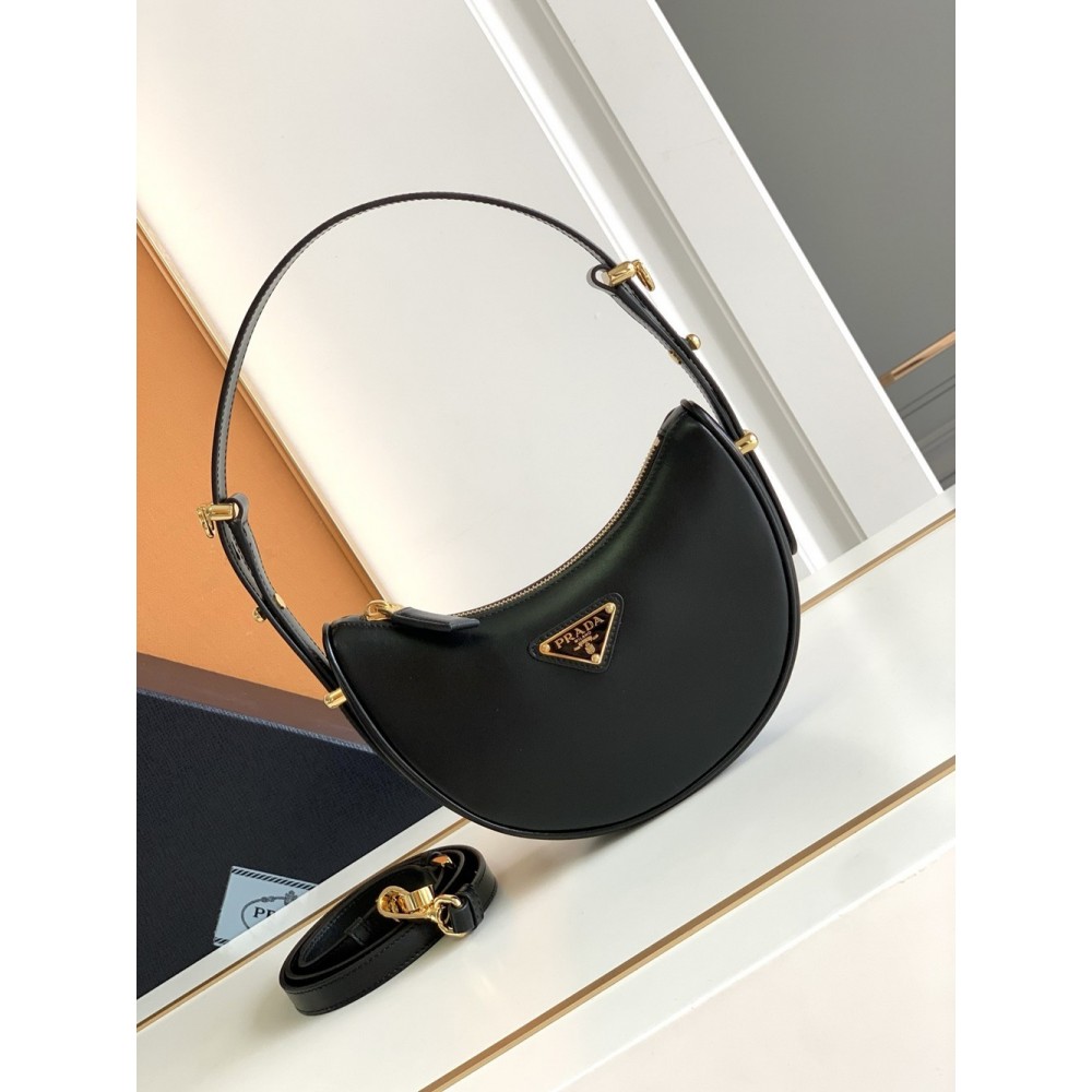 Prada Arque Mini Shoulder Bag in Black Leather TDBS28067