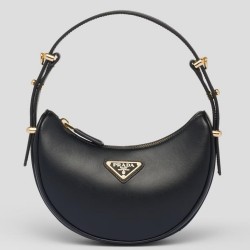 Prada Arque Mini Shoulder Bag in Black Leather TDBS28067