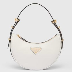 Prada Arque Mini Shoulder Bag in White Leather TDBS28068