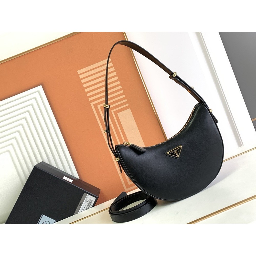 Prada Arque Shoulder Bag in Black Leather TDBS28069