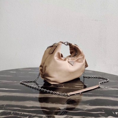 Prada Beige Nylon Re-Edition 2006 Hobo Bag TDBS28228