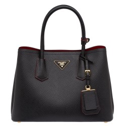 Prada Black Saffiano Double Small Bag TDBS28294