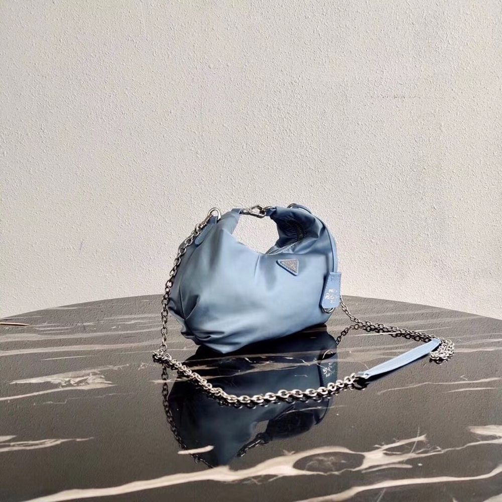 Prada Blue Nylon Re-Edition 2006 Hobo Bag TDBS28230