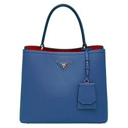 Prada Blue Saffiano Leather Double Bag TDBS28298