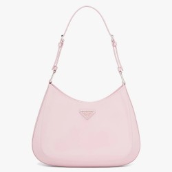 Prada Cleo Shoulder Large Bag In Pink Brushed Leather TDBS28117