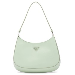 Prada Cleo Small Shoulder Bag In Aqua Brushed Leather TDBS28122