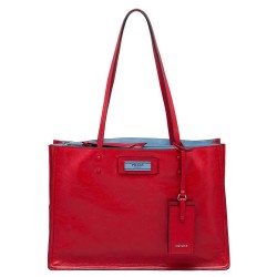 Prada Etiquette Tote Bag In Red Calf Leather TDBS28415