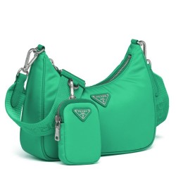 Prada Green Nylon Re-Edition 2005 Shoulder Bag TDBS28257