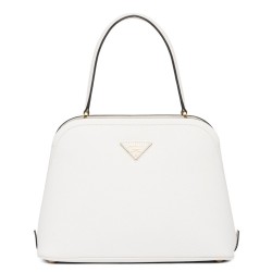 Prada Matinee Mini Bag In White Saffiano Leather TDBS28321