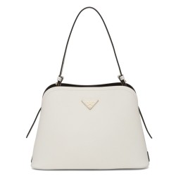 Prada Matinee Small Bag In White Saffiano Leather TDBS28324