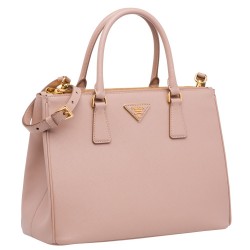 Prada Medium Galleria Bag In Pink Saffiano Leather TDBS28207