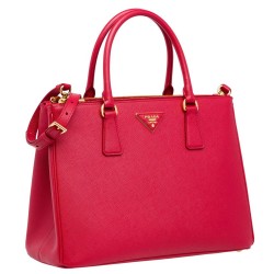 Prada Medium Galleria Bag In Red Saffiano Leather TDBS28208