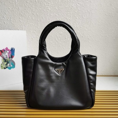 Prada Medium Tote Bag in Black Nappa Leather TDBS28437