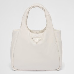 Prada Medium Tote Bag in White Nappa Leather TDBS28440