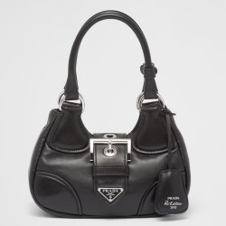 Prada Moon Bag in Black Padded Nappa Leather TDBS28243