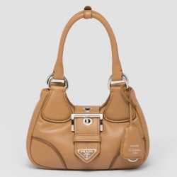 Prada Moon Bag in Caramel Padded Nappa Leather TDBS28246