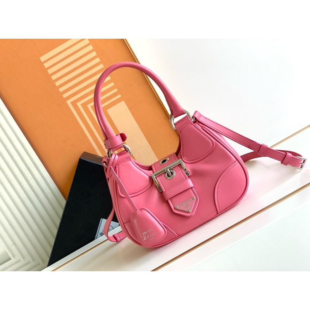 Prada Moon Bag in Pink Padded Nappa Leather TDBS28248