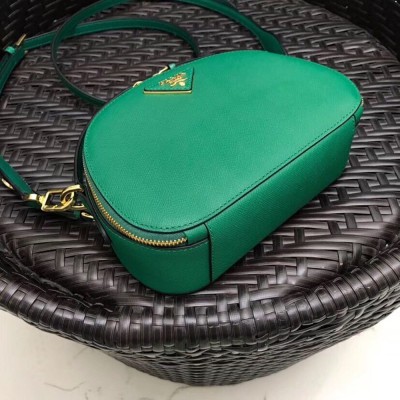 Prada Odette Green Saffiano Leather Bag TDBS28337