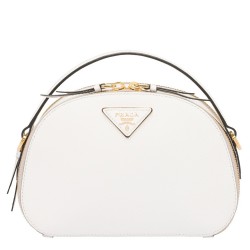 Prada Odette White Saffiano Leather Bag TDBS28338