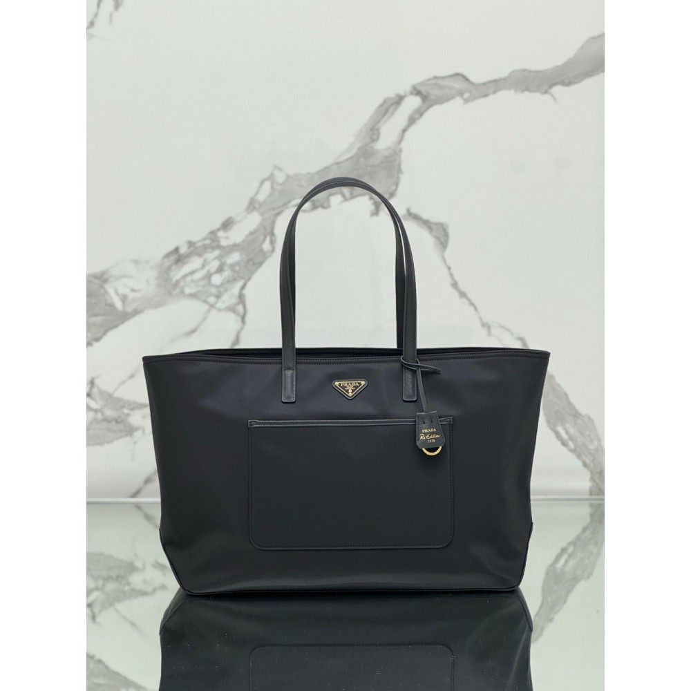 Prada Re-Edition 1978 Large Tote Bag in Black Re-Nylon TDBS28441