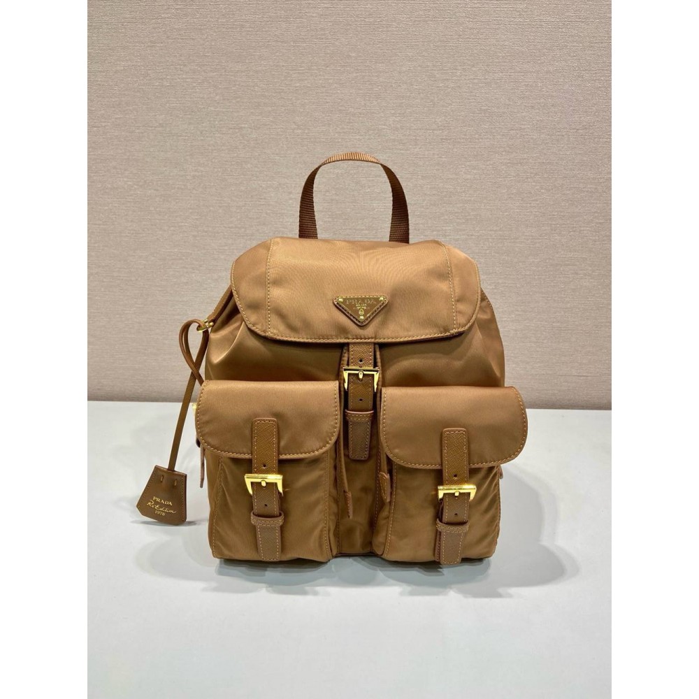 Prada Re-Edition 1978 Small Backpack in Brown Re-Nylon TDBS28083