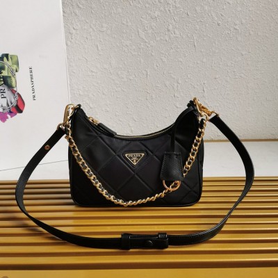 Prada Re-Edition 1995 Chaine Mini Bag in Black Re-Nylon TDBS28280