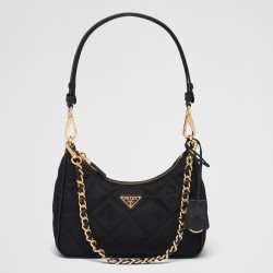 Prada Re-Edition 1995 Chaine Mini Bag in Black Re-Nylon TDBS28280