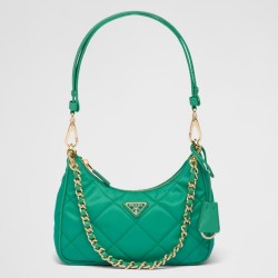 Prada Re-Edition 1995 Chaine Mini Bag in Green Re-Nylon TDBS28281