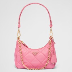 Prada Re-Edition 1995 Chaine Mini Bag in Pink Re-Nylon TDBS28282