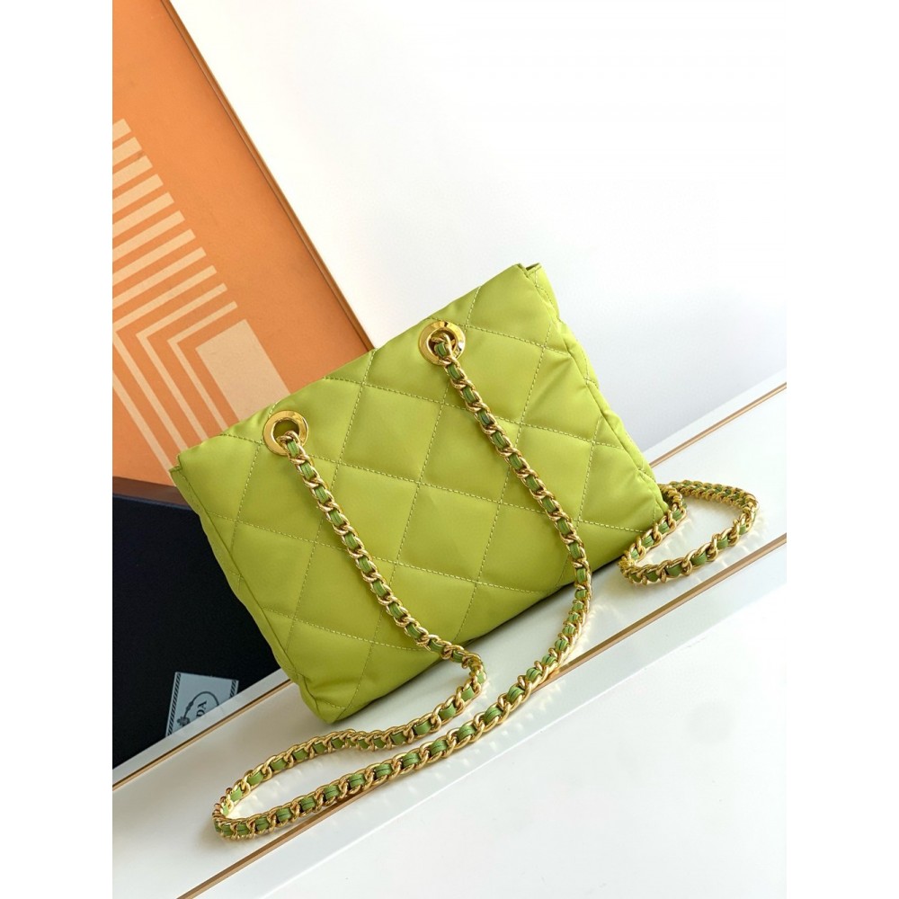 Prada Re-Edition 1995 Tote Bag in Lime Green Re-Nylon TDBS28445