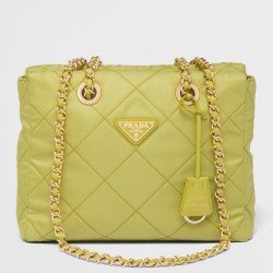 Prada Re-Edition 1995 Tote Bag in Lime Green Re-Nylon TDBS28445