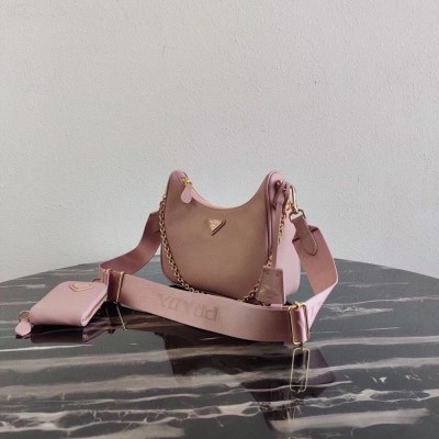 Prada Re-Edition 2005 Shoulder Bag In Pink Saffiano Leather TDBS28275