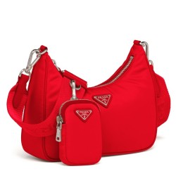 Prada Red Nylon Re-Edition 2005 Shoulder Bag TDBS28263