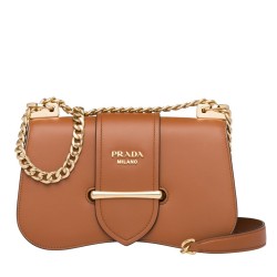 Prada Sidonie Shoulder Bag In Brown Calfskin TDBS28353