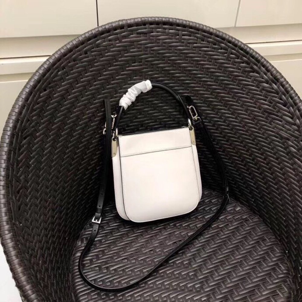 Prada Small Margit Bag In White Calfskin TDBS28242