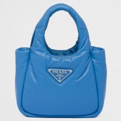 Prada Small Top-handle Bag in Blue Nappa Leather TDBS28401