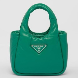 Prada Small Top-handle Bag in Green Nappa Leather TDBS28402