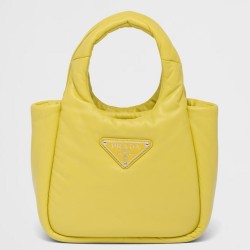 Prada Small Top-handle Bag in Yellow Nappa Leather TDBS28404