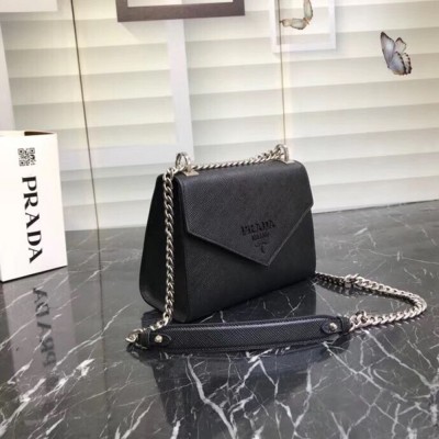 Prada So Black Monochrome Flap Bag TDBS28174