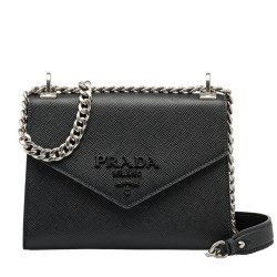 Prada So Black Monochrome Flap Bag TDBS28174