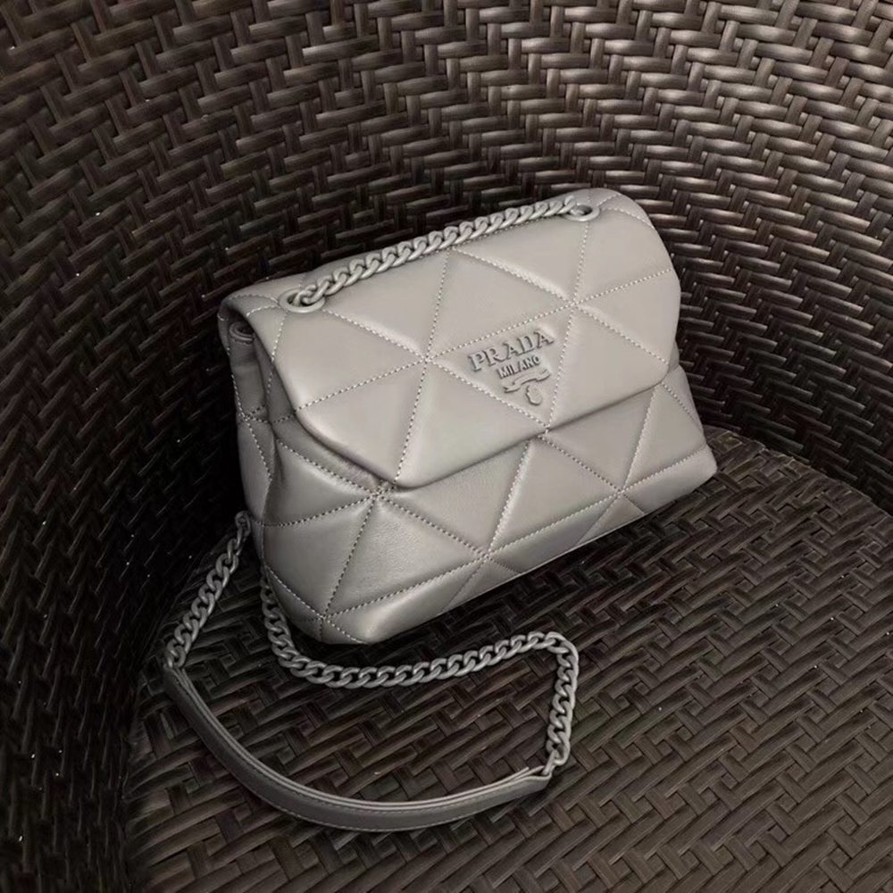 Prada Spectrum Small Bag In Grey Nappa Leather TDBS28365