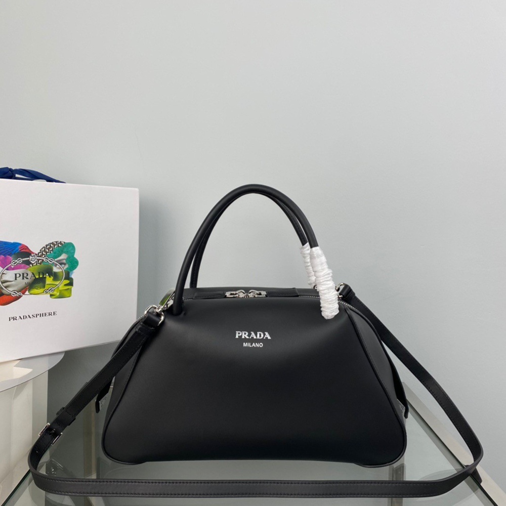 Prada Supernova Medium Handbag In Black Leather TDBS28368